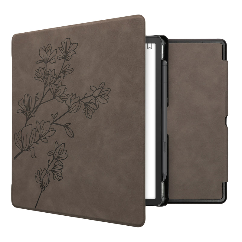 kwmobile Schutzhülle für Amazon Kindle Scribe (2022/2024) Hülle - eReader Case aus Kunstleder mit Auto Sleep Funktion - Aufgehende Sonne