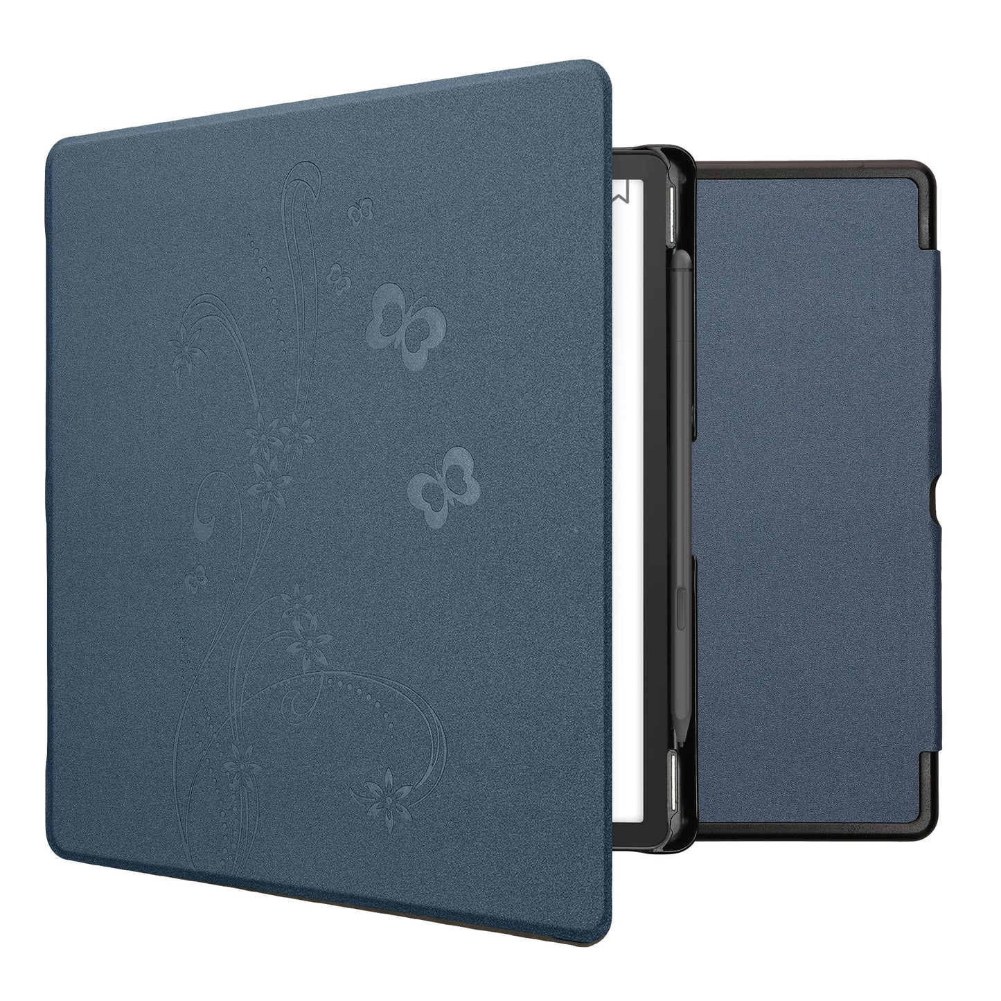 kwmobile Schutzhülle für Amazon Kindle Scribe (2022/2024) Hülle - eReader Case aus Kunstleder mit Auto Sleep Funktion - Aufgehende Sonne