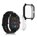 kwmobile Silikon Hülle für Huami Amazfit GTS 4 Schutzhülle Fullbody Display Cover Set