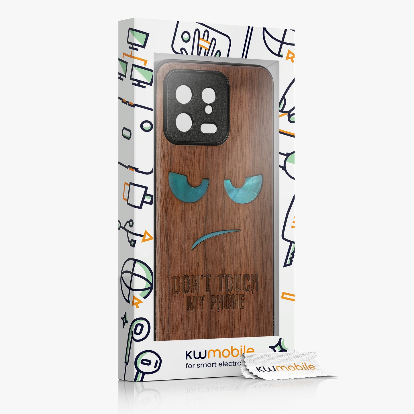 kwmobile Hülle kompatibel mit Xiaomi 13 5G Handy Cover TPU Handyhülle Nicht Anfassen