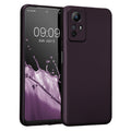 kwmobile Handyhülle kompatibel mit Xiaomi Redmi Note 12S Hülle - weiche Silikon Case metallisch schimmernd in Metallic Brombeere Metallic Brombeere  