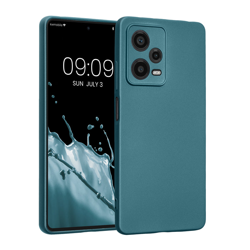 kwmobile Handyhülle für Xiaomi Redmi Note 12 Pro 5G Hülle - weiche Silikon Case - Schutzhülle Cover