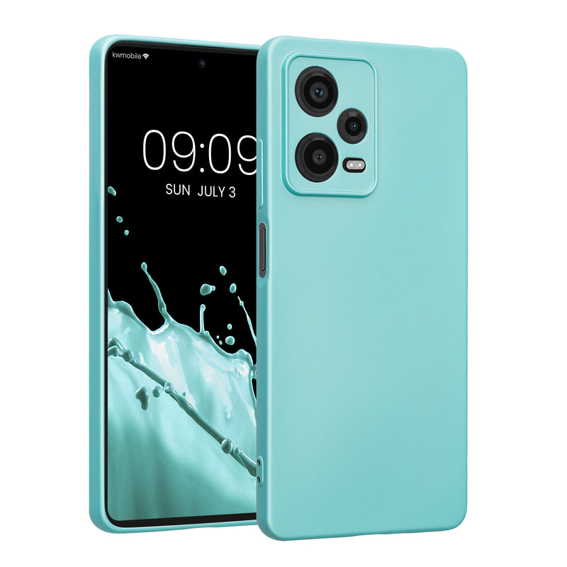 kwmobile Handyhülle für Xiaomi Redmi Note 12 Pro 5G Hülle - weiche Silikon Case - Schutzhülle Cover