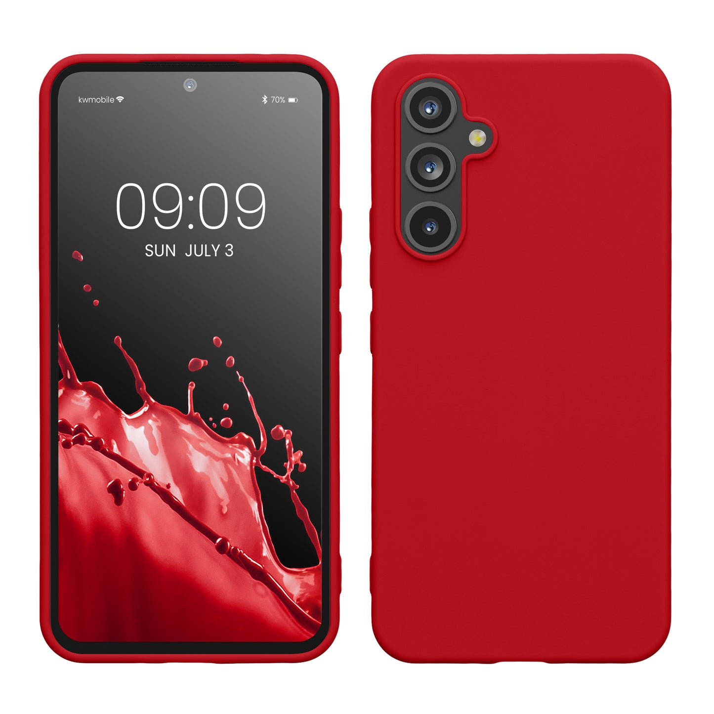 kwmobile Hülle kompatibel mit Samsung Galaxy A54 5G Hülle - Silikon Handyhülle - Schutzhülle stoßabsorbierend flexibel - Case