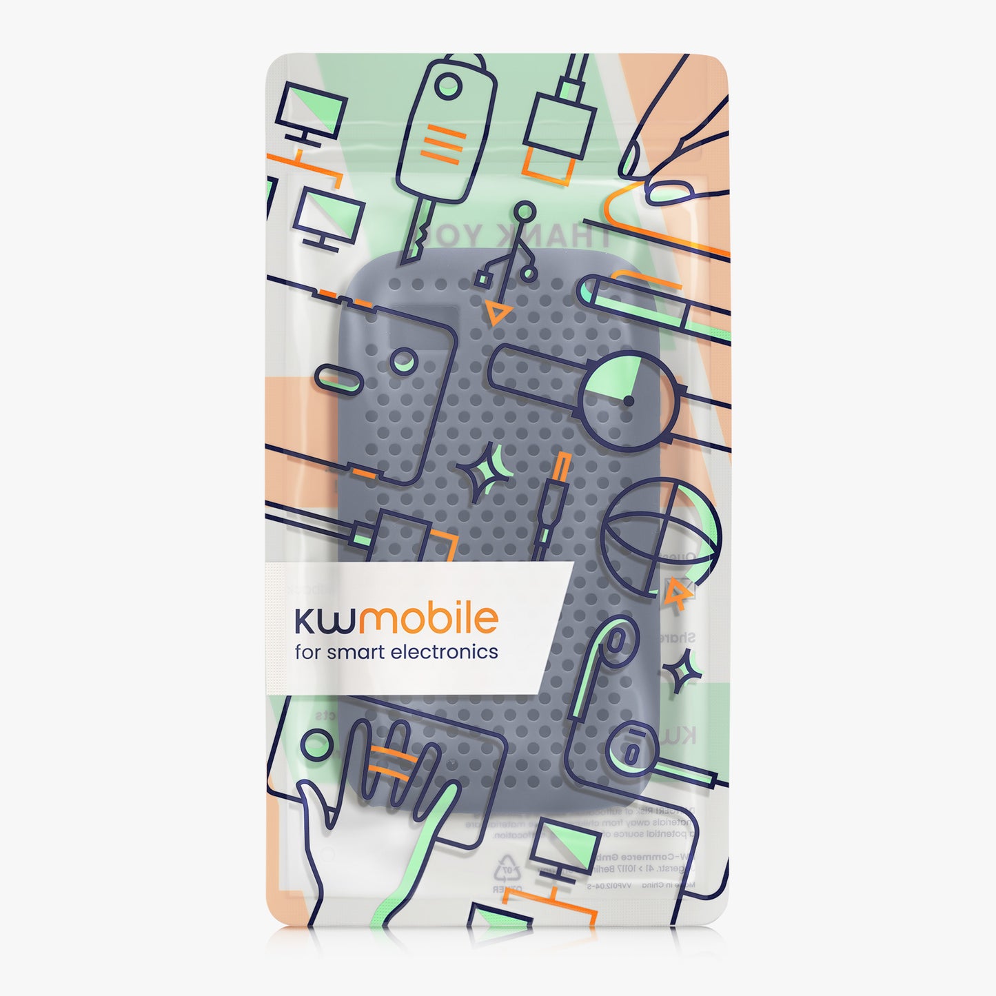 kwmobile Hülle kompatibel mit WD My Passport SSD 500GB / 1T / 2T / 4T Festplatte Schutzhülle für portable SSD