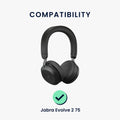 kwmobile Ohr Polster für Jabra Evolve 2 75 Ohrpolster Ersatz Kopfhörer Ersatzteile Over Ear Headphones