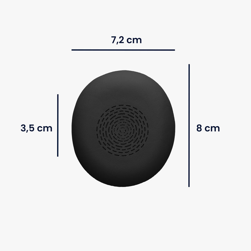 kwmobile Ohr Polster für Jabra Evolve 2 75 Ohrpolster Ersatz Kopfhörer Ersatzteile Over Ear Headphones