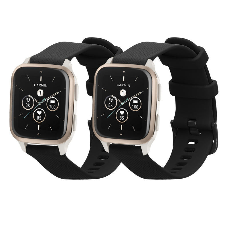 kwmobile Uhrenarmband für Garmin Venu Sq 2 Music / Sq 2 / Vivoactive 6 / Vivoactive 5 Armband Fitnesstracker Band Set Ersatzarmband Smartwatch