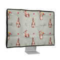 kwmobile Hülle kompatibel mit 27-28" Monitor - Schutzhülle Staubschutz Abdeckhaube für PC Bildschirm - Computer Screen Cover Staubhaube Haube - Pflanzen und Formen
