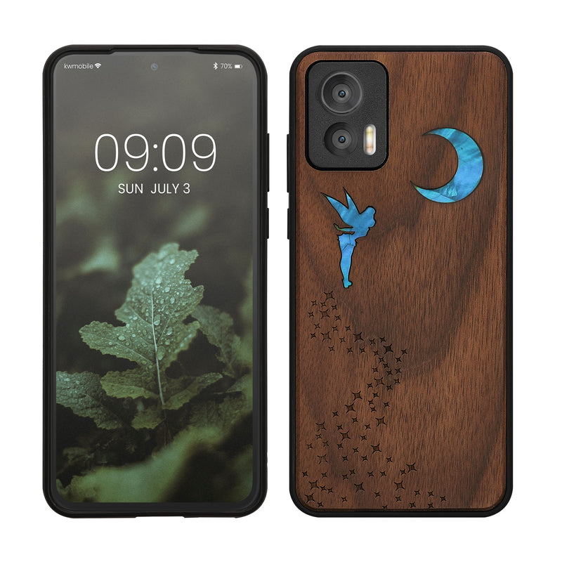 kwmobile Hülle kompatibel mit Motorola Edge 30 Neo Handy Cover TPU Handyhülle Kompass Vintage