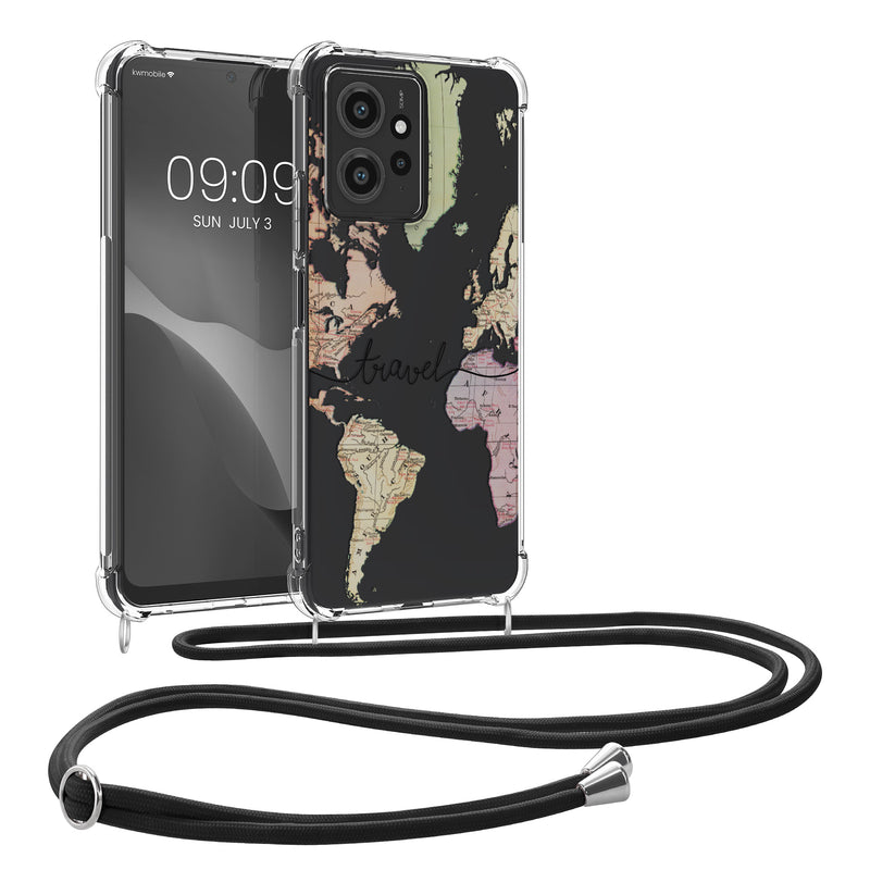 kwmobile Necklace Case kompatibel mit Xiaomi Redmi Note 12 (4G) Hülle Silikon Cover mit Handykette