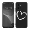 kwmobile Hülle kompatibel mit Xiaomi Redmi Note 12 (4G) - Handyhülle Silikon Case - Don't touch my Phone
