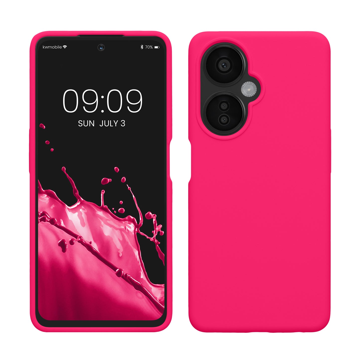 kwmobile Handyhülle für OnePlus Nord CE 3 Lite 5G / Nord N30 5G Hülle - Case - Kabelloses Laden - Schutzhülle Cover