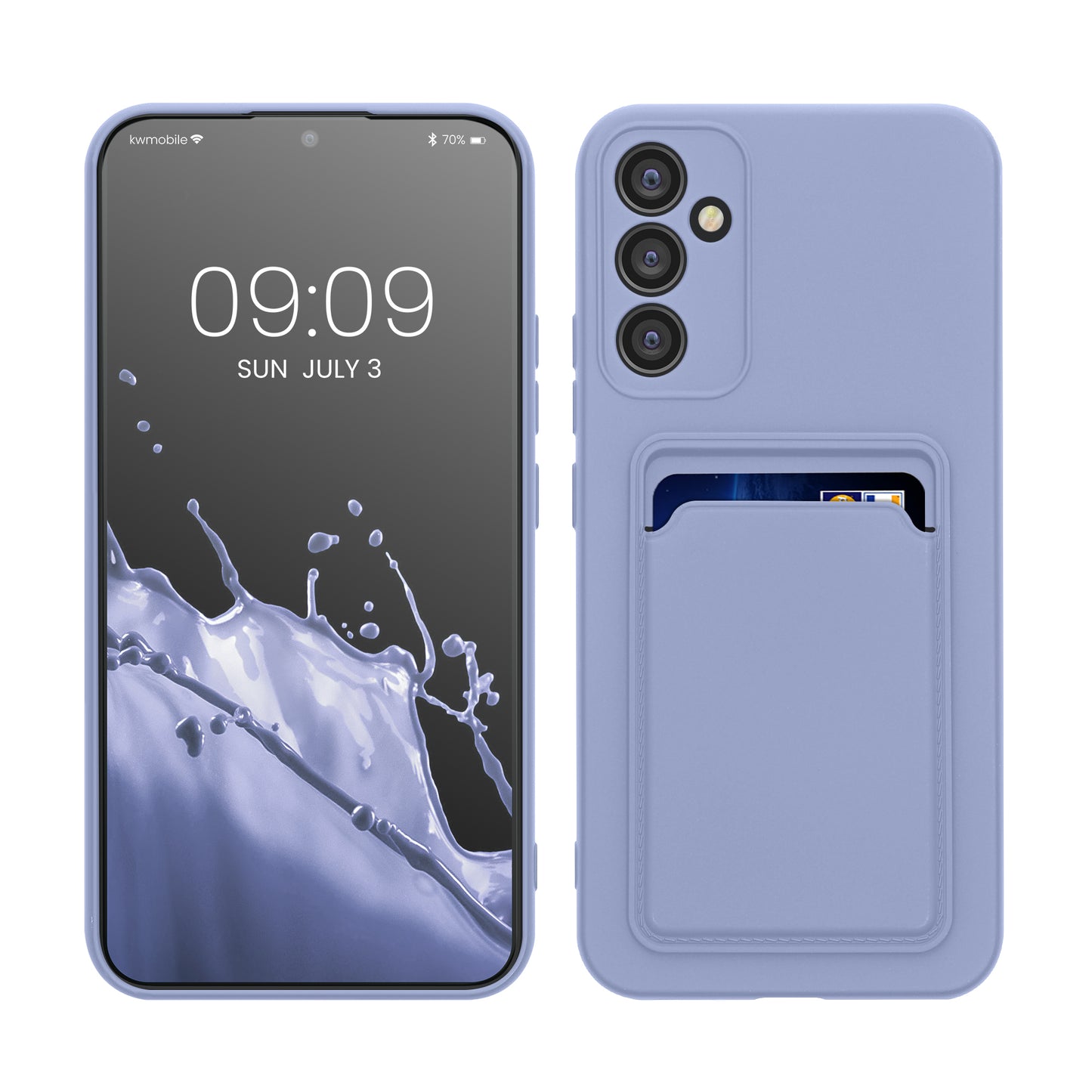 kwmobile Handyhülle kompatibel mit Samsung Galaxy A34 5G - Handy Cover mit Fach für Karten