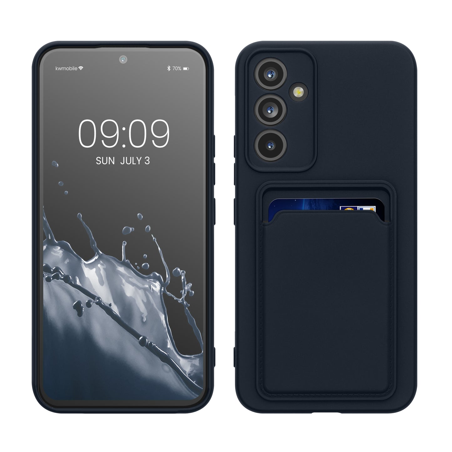 kwmobile Handyhülle kompatibel mit Samsung Galaxy A54 5G mit Fach für Karten