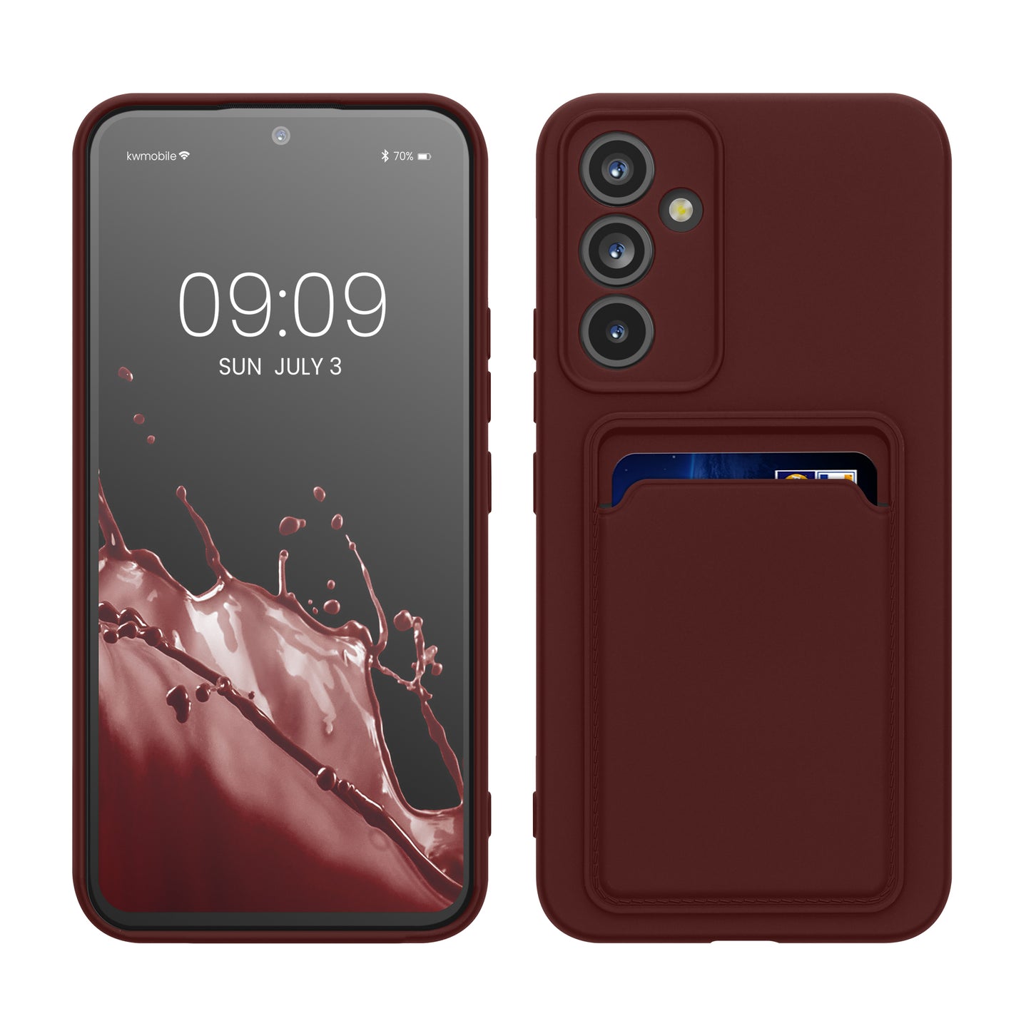 kwmobile Handyhülle kompatibel mit Samsung Galaxy A54 5G mit Fach für Karten