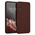kwmobile Handyhülle kompatibel mit Huawei P20 Hülle - weiche Silikon Case metallisch schimmernd in Metallic Tawny Red Metallic Tawny Red  