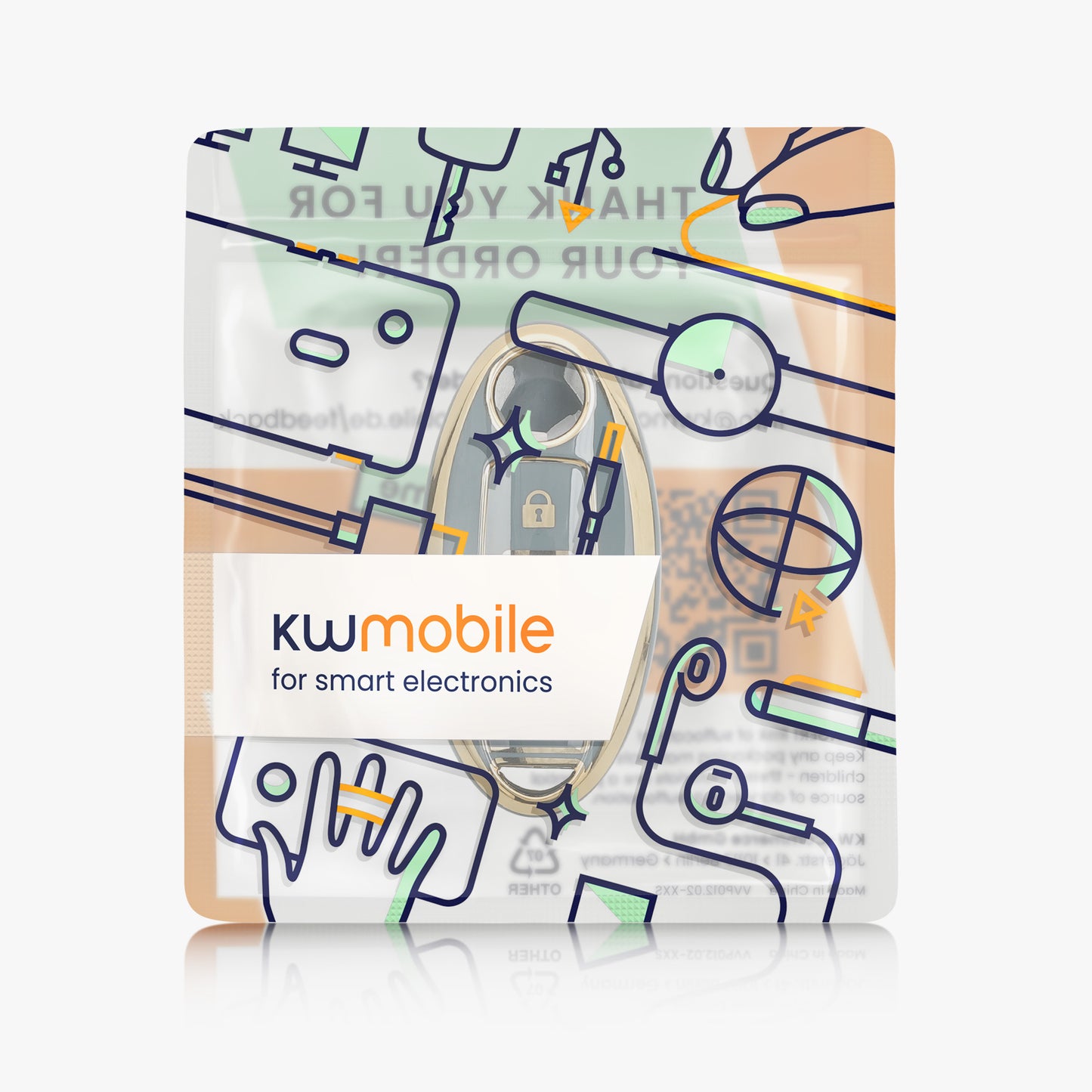 kwmobile Autoschlüssel Hülle kompatibel mit Nissan 3-Tasten Autoschlüssel - Schlüsselhülle Silikon Cover