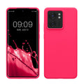 kwmobile Hülle kompatibel mit Motorola Edge 40 Hülle - Silikon Handy Case - Handyhülle weiche Oberfläche - kabelloses Laden - Neon Pink Neon Pink  