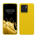 kwmobile Hülle kompatibel mit Motorola Edge 40 Hülle - Silikon Handy Case - Handyhülle weiche Oberfläche - kabelloses Laden - Strahlend Gelb Strahlend Gelb  