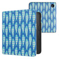 kwmobile Klapphülle kompatibel mit Kobo Libra 2 Hülle - eReader Case - Kleine Fische Blau Hellblau Weiß Blau  [dsg71]