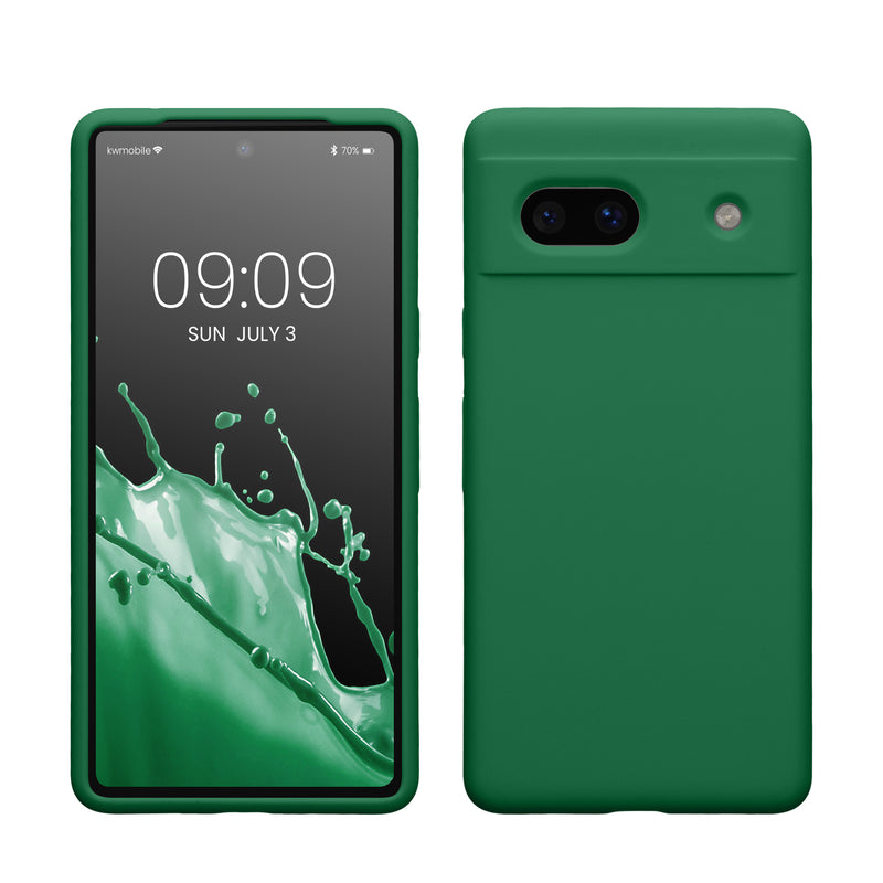 kwmobile Handyhülle für Google Pixel 7a Hülle, für Pixel 7a Case - Hülle Silikon - kabelloses Laden - Pixie Green Pixie Green  