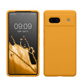 kwmobile Handyhülle für Google Pixel 7a Hülle, für Pixel 7a Case - Hülle Silikon - kabelloses Laden - Mango Mango  