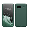 kwmobile Handyhülle für Google Pixel 7a Hülle, für Pixel 7a Case - Hülle Silikon - kabelloses Laden - Tannengrün Tannengrün  