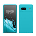 kwmobile Handyhülle für Google Pixel 7a Hülle, für Pixel 7a Case - Hülle Silikon - kabelloses Laden - Cool Glacier Cool Glacier  