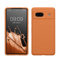 kwmobile Handyhülle für Google Pixel 7a Hülle, für Pixel 7a Case - Hülle Silikon - kabelloses Laden - Warme Aprikose Warme Aprikose  