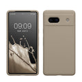 kwmobile Handyhülle für Google Pixel 7a Hülle, für Pixel 7a Case - Hülle Silikon - kabelloses Laden - Taupe Taupe  