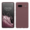 kwmobile Handyhülle kompatibel mit Google Pixel 7a Hülle - Handy Case aus weichem Silikon in Grape Grape  