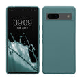 kwmobile Hülle kompatibel mit Google Pixel 7a Hülle - gummierte TPU Silikon Handyhülle - Schutzhülle für kabelloses Laden - Case in Arctic Night Arctic Night  