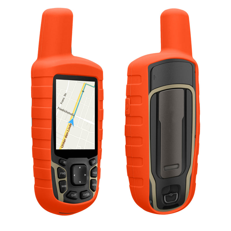 kwmobile Hülle kompatibel mit Garmin GPSMAP 65 / 62 / 62S / 62SC - Schutzhülle für GPS Handgerät in Orange Orange  