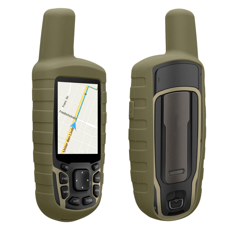 kwmobile Hülle kompatibel mit Garmin GPSMAP 65 / 62 / 62S / 62SC - Schutzhülle für GPS Handgerät in Grün Grün  