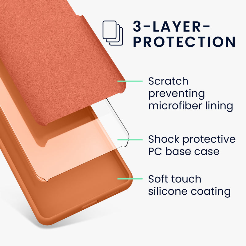 kwmobile Handyhülle für Google Pixel 8 Case - kabelloses Laden