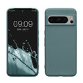 kwmobile Hülle kompatibel mit Google Pixel 8 Pro Hülle - weiches TPU Silikon Case - Cover geeignet für kabelloses Laden - Arctic Night Arctic Night  