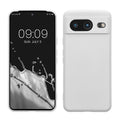 kwmobile Slim Case kompatibel mit Google Pixel 8 Hülle - Handyhülle aus Silikon in Weiß Weiß  