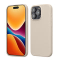 kwmobile Handyhülle für iPhone 15 Pro Max Hülle, für iPhone 15 Pro Max Case - Hülle Silikon - kabelloses Laden - Creme Creme  