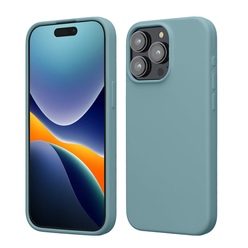kwmobile Handyhülle für iPhone 15 Pro Max Hülle, für iPhone 15 Pro Max Case - Hülle Silikon - kabelloses Laden - Antique Stone Antique Stone  