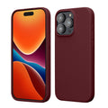 kwmobile Handyhülle für iPhone 15 Pro Max Hülle, für iPhone 15 Pro Max Case - Hülle Silikon - kabelloses Laden - Bordeaux Violett Bordeaux Violett  