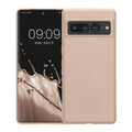 Slim Gummierte Silikon Hülle für Google Pixel 7 Pro in Coconut Swirl