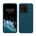 kwmobile Hülle kompatibel mit Xiaomi 13T / 13T Pro Hülle - Silikon Handy Case - Handyhülle weiche Oberfläche - kabelloses Laden - Petrol matt Petrol matt  