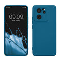 kwmobile Slim Case kompatibel mit Xiaomi 13T / 13T Pro Hülle - Handyhülle aus Silikon in Karibikblau Karibikblau  