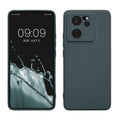 kwmobile Slim Case kompatibel mit Xiaomi 13T / 13T Pro Hülle - Handyhülle aus Silikon in Dunkler Schiefer Dunkler Schiefer  