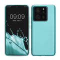 kwmobile Case kompatibel mit Xiaomi 13T / 13T Pro Hülle - Schutzhülle aus Silikon metallisch schimmernd - Handyhülle Metallic Mintgrün Metallic Mintgrün  