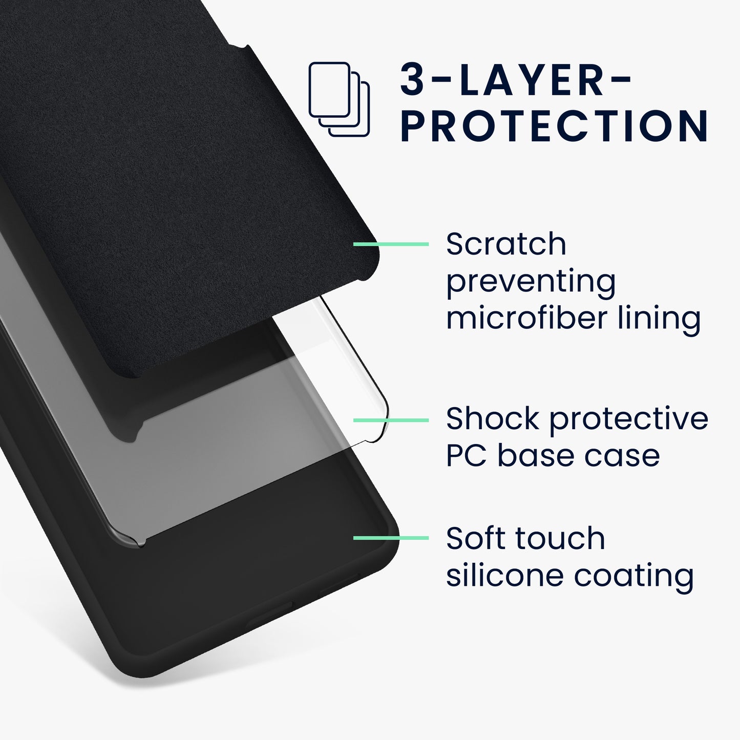 kwmobile Handyhülle für Google Pixel 8 Case kabelloses Laden