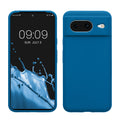 kwmobile Handyhülle für Google Pixel 8 Hülle, für Pixel 8 Case - Hülle Silikon - kabelloses Laden - Blue Reef Blue Reef  