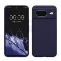 kwmobile Handyhülle für Google Pixel 8 Hülle, für Pixel 8 Case - Hülle Silikon - kabelloses Laden - Deep Ocean Deep Ocean  