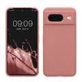 kwmobile Handyhülle für Google Pixel 8 Hülle, für Pixel 8 Case - Hülle Silikon - kabelloses Laden - Winter Rose Winter Rose  